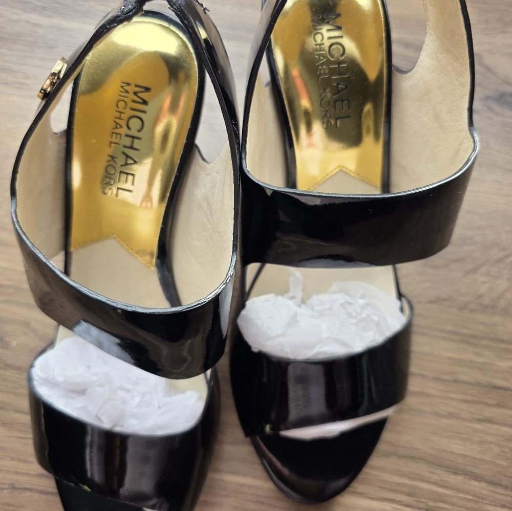 Michael Kors Black Patent Heels - Picture 8 of 10